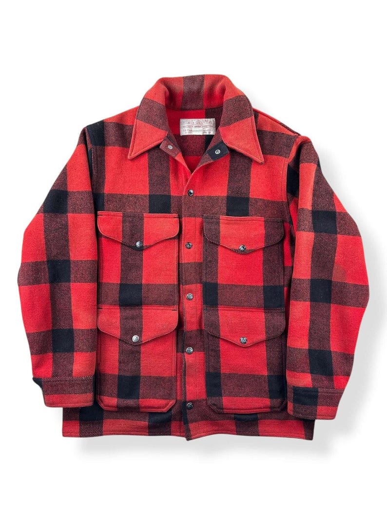 Jaqueta vintage Filson Mackinaw com botões de pressão, tamanho 42. imagem 1