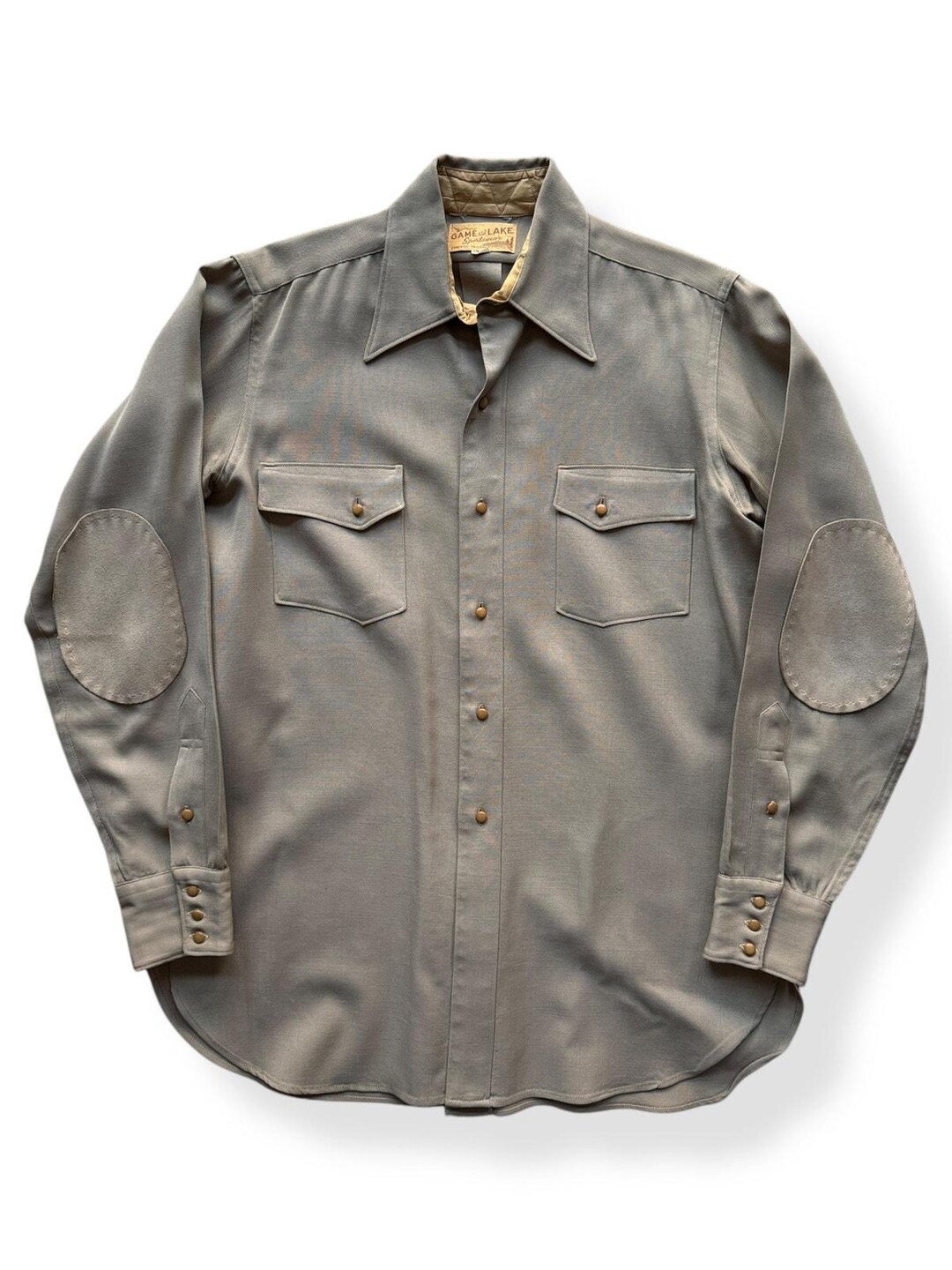 50s ヴィンテージ シャツ vintage 50年代　GameandLake 50s VINTAGE GAME AND LAKE OBMRE SHADOW CHECK WOOL BOX SHIRTS