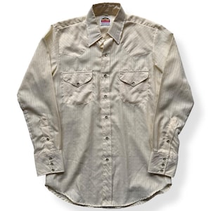 Vintage Miller Western Wear Pearl Snap SZ L