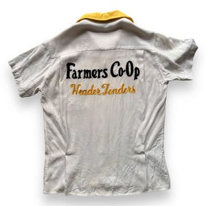 Koszula do gry w kręgle Vintage Farmers Co-op Chainstitched SZ M