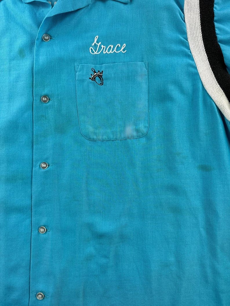 Vintage Big Grace Bowling Shirt SZ XXXL image 6