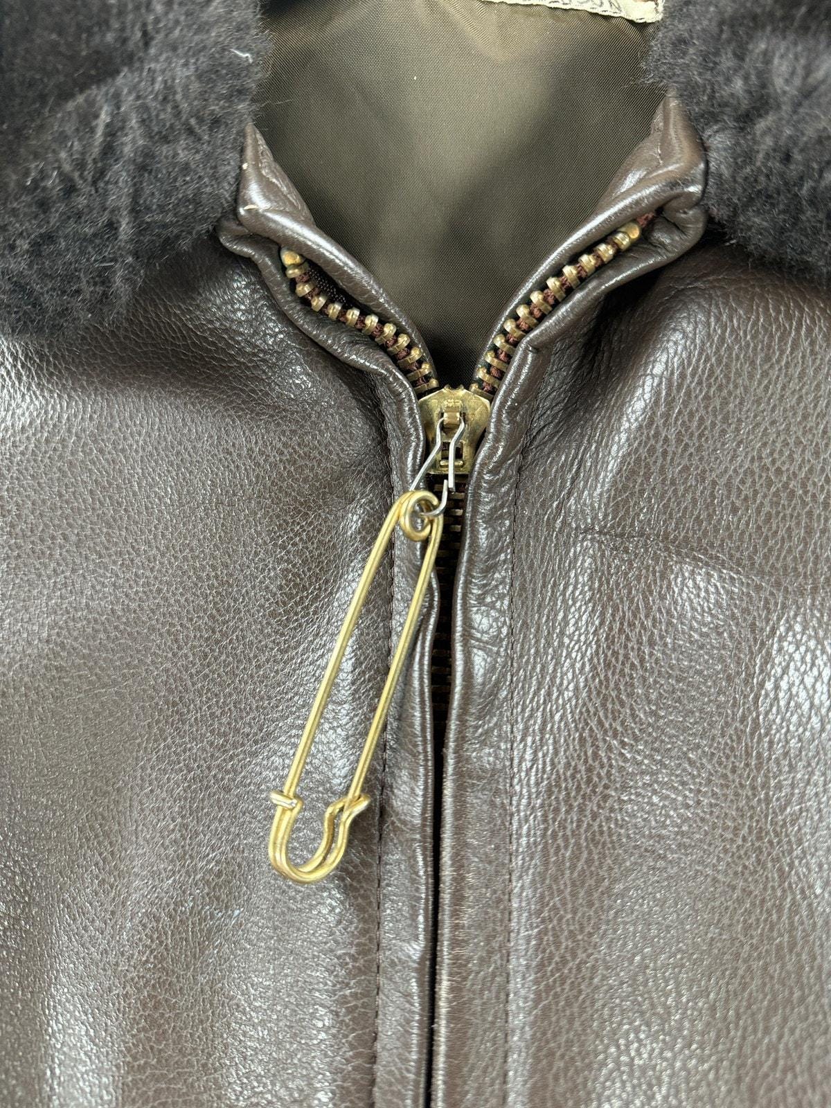 ✅️ USA製 44 OAKTON ビンテージ G-1 ボアジャケット A-2 Vintage 1976 USN G-1 Leather Jacket SZ 44 - Etsy