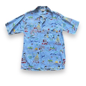 Vintage NOS Players Rayon Aloha Shirt SZ L