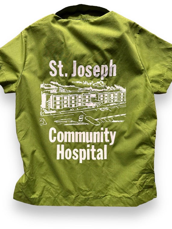 Vintage St. Josephs Community Hospital Flocked La… - image 2