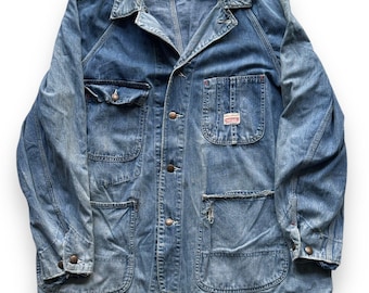 Vintage Penney&#39;s Pay Day Denim Chore Coat SZ 46
