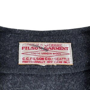 Filson Charcoal Mackinaw-vest 2e MT.M afbeelding 4