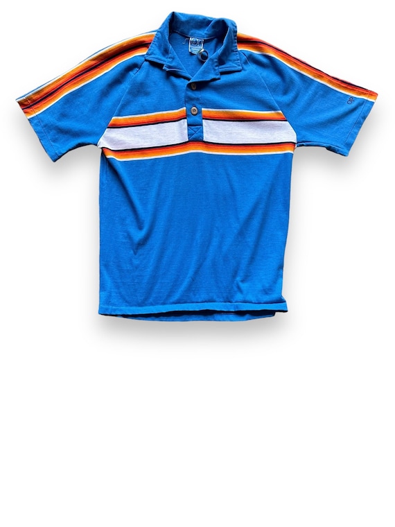 Vintage Ocean Pacific Striped Polo Shirt SZ M