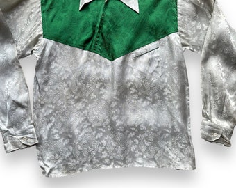 Vintage Two-tone Japanese Souvenir Shirt SZ L | Vintage