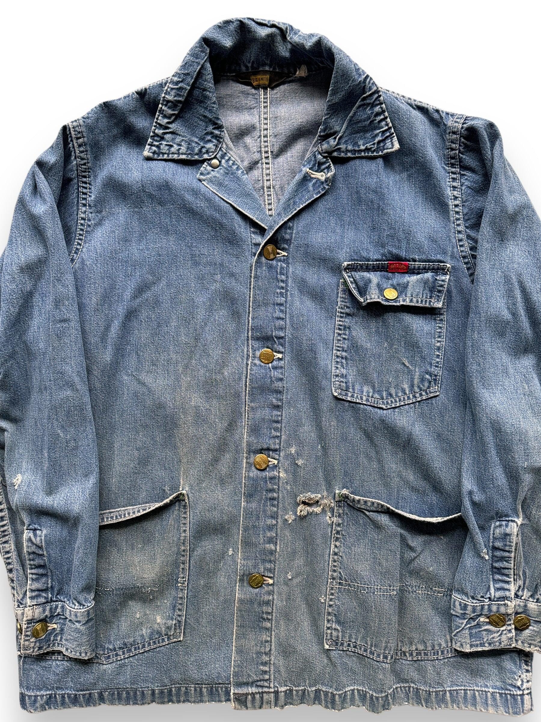 Vintage Big Smith 3 Pocket Denim Chore Coat SZ XL - Etsy