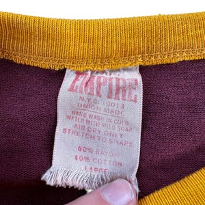 Vintage ISO Metrics Rayon/Cotton Blend Jersey SZ M image 4