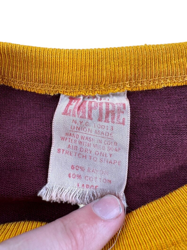 Vintage ISO Metrics Rayon/Cotton Blend Jersey SZ M image 4