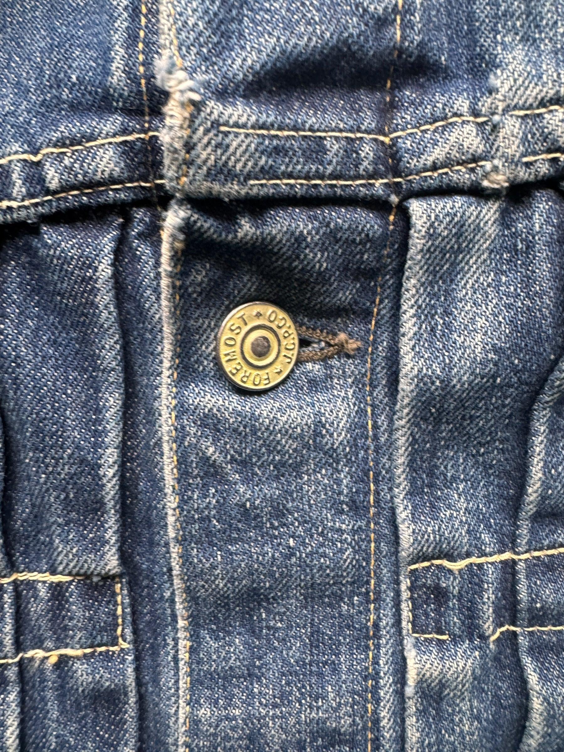 Vintage Penney's Foremost Selvedge One Pocket Denim Jacket SZ L - Etsy