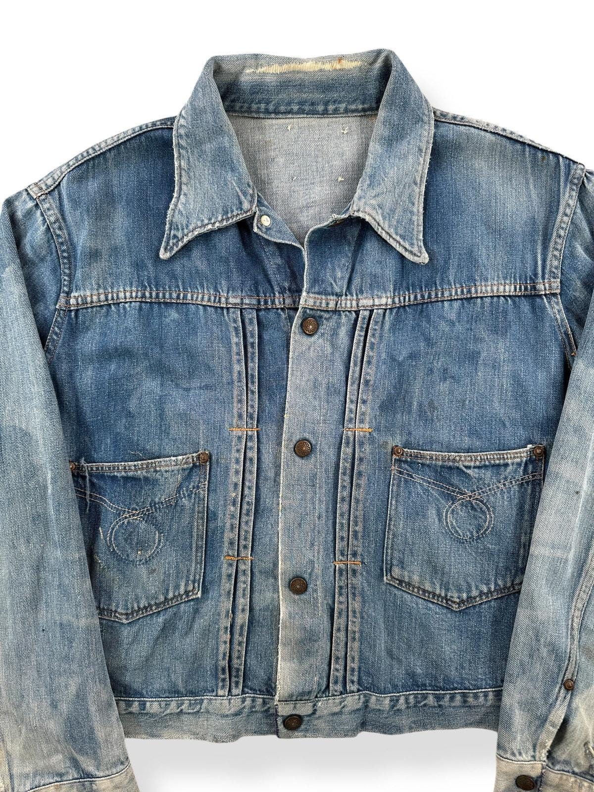 Vintage Montgomery Ward Pleated Denim Jacket SZ L - Etsy Canada