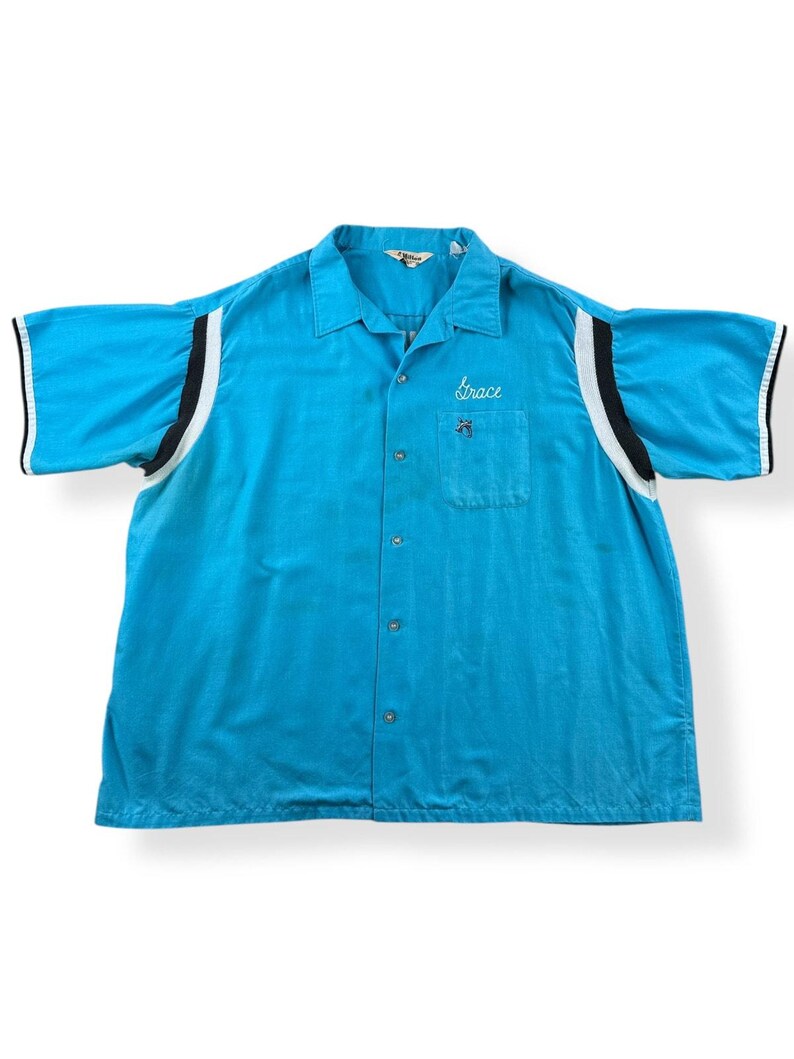 Vintage Big Grace Bowling Shirt SZ XXXL image 2