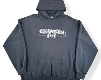 Bluza z kapturem Operation Ivy z lat 90. w rozmiarze XL