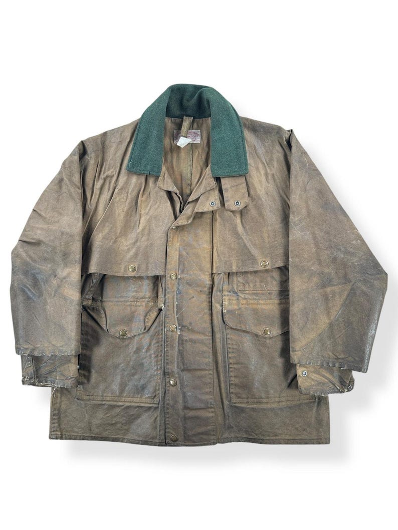 Vintage Filson Tin Cloth Packer Coat SZ 40 image 1