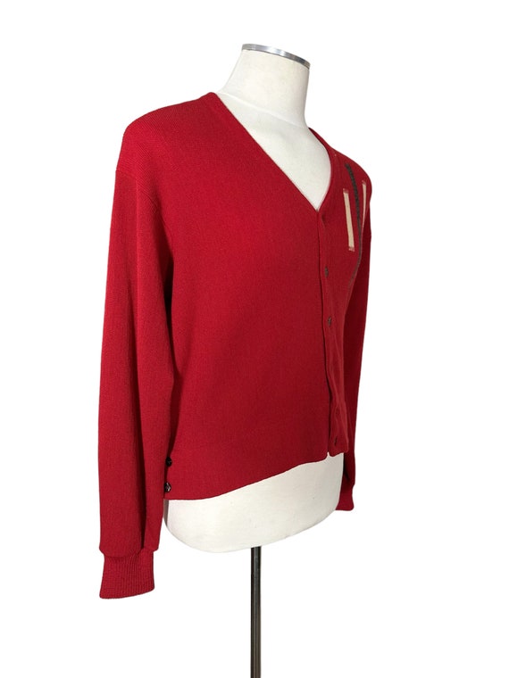 Vintage Hastings Red Wool Cardigan | Seattle Vint… - image 2