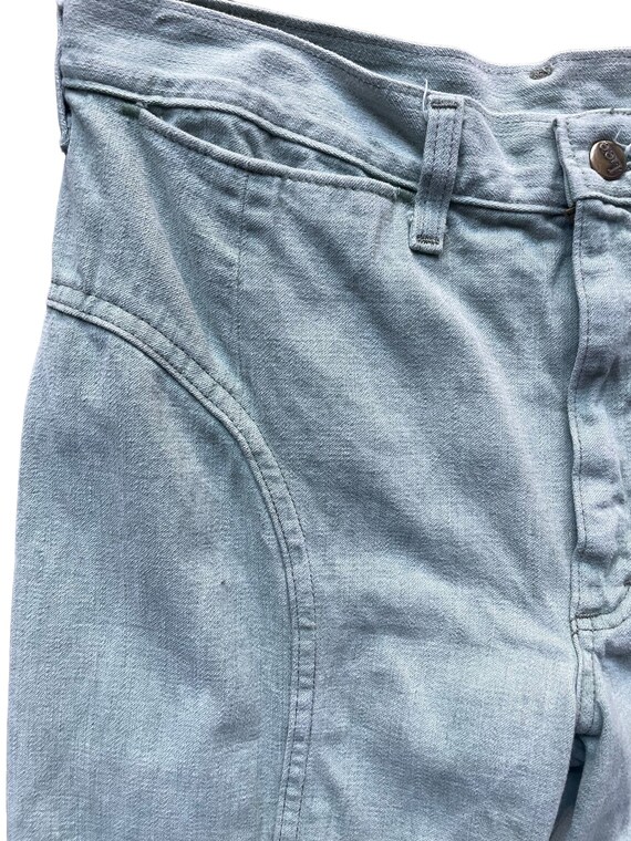 Vintage 1970s Lee Mint Green Moleskin Pants W33 Bar… Gem