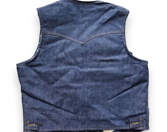 Vintage Lee Storm Rider Sherpa Lined Denim Vest SZ L - Etsy