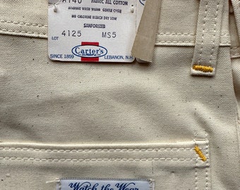 NOS Vintage Carter's Ecru Painters Pants W26T | Vintage