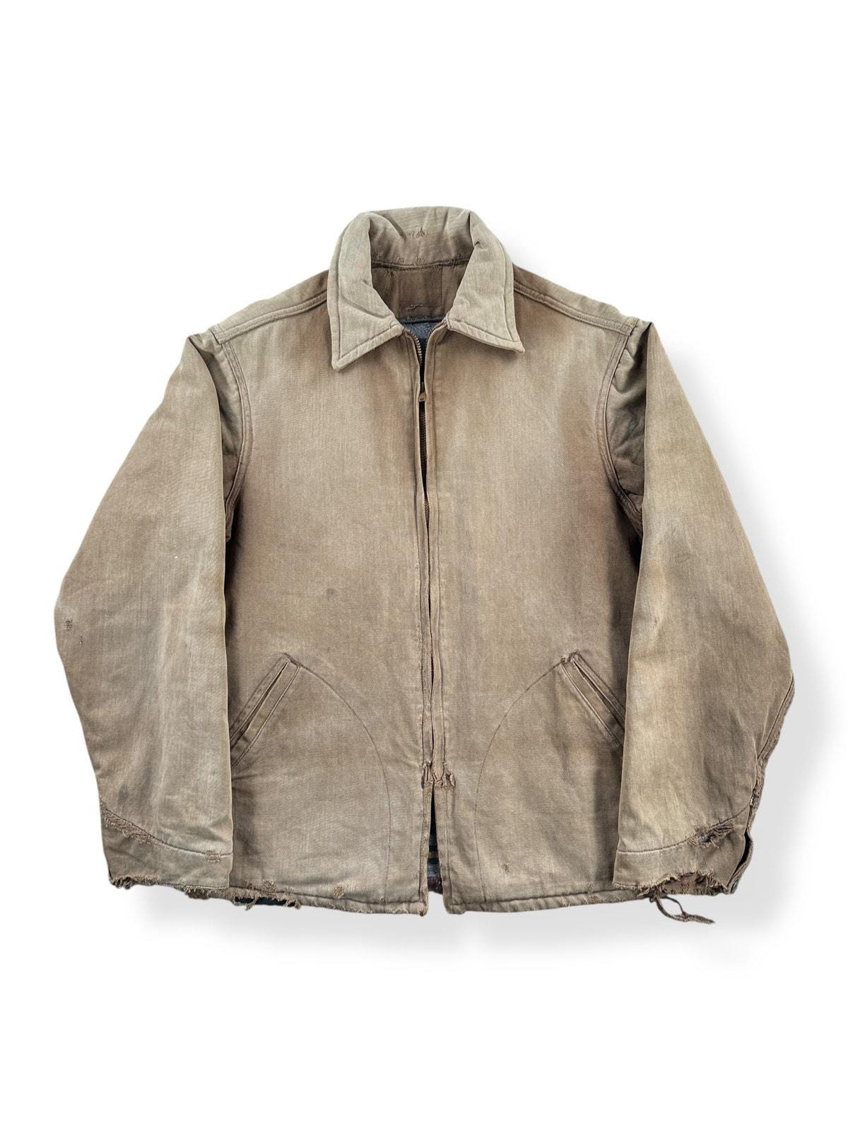 Vintage 40s Era Blanket Lined Work Jacket SZ S - Etsy
