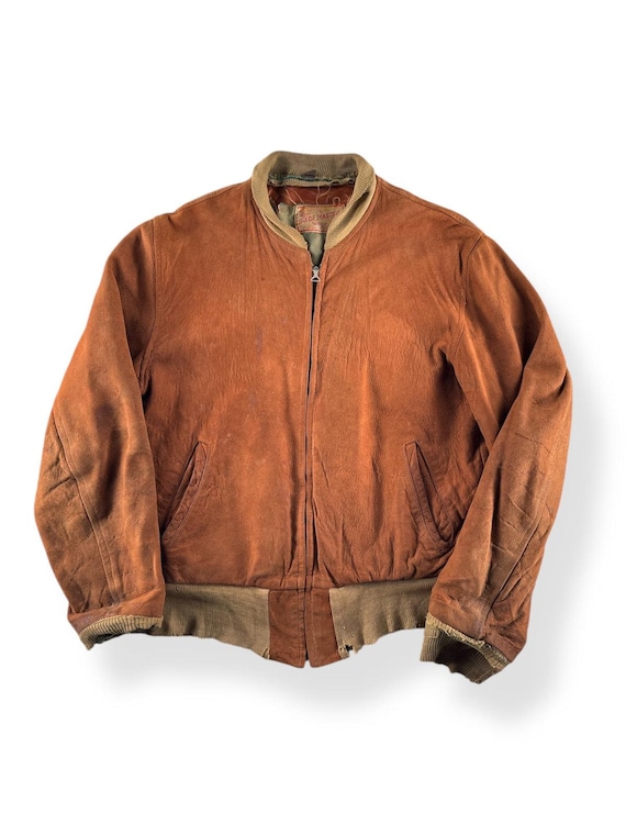 Vintage Thrashed Guide Master Suede Bomber SZ M AS IS - Etsy