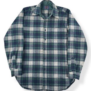 Vintage Grün Und Navy Pendleton Flanell GR.L Bild 1