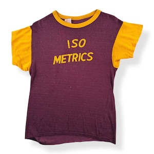 Vintage ISO Metrics Rayon/Cotton Blend Jersey SZ M image 1