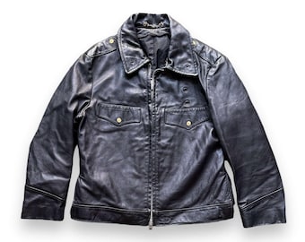 Vintage 70's Chicago Cop Oak Park Leather Front Snap Vintage 70's Chicago Cop Oak Park Leather Front Snap