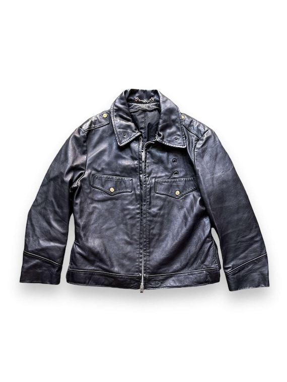 Vintage Horsehide Police Jacket SZ 46 - Etsy Canada
