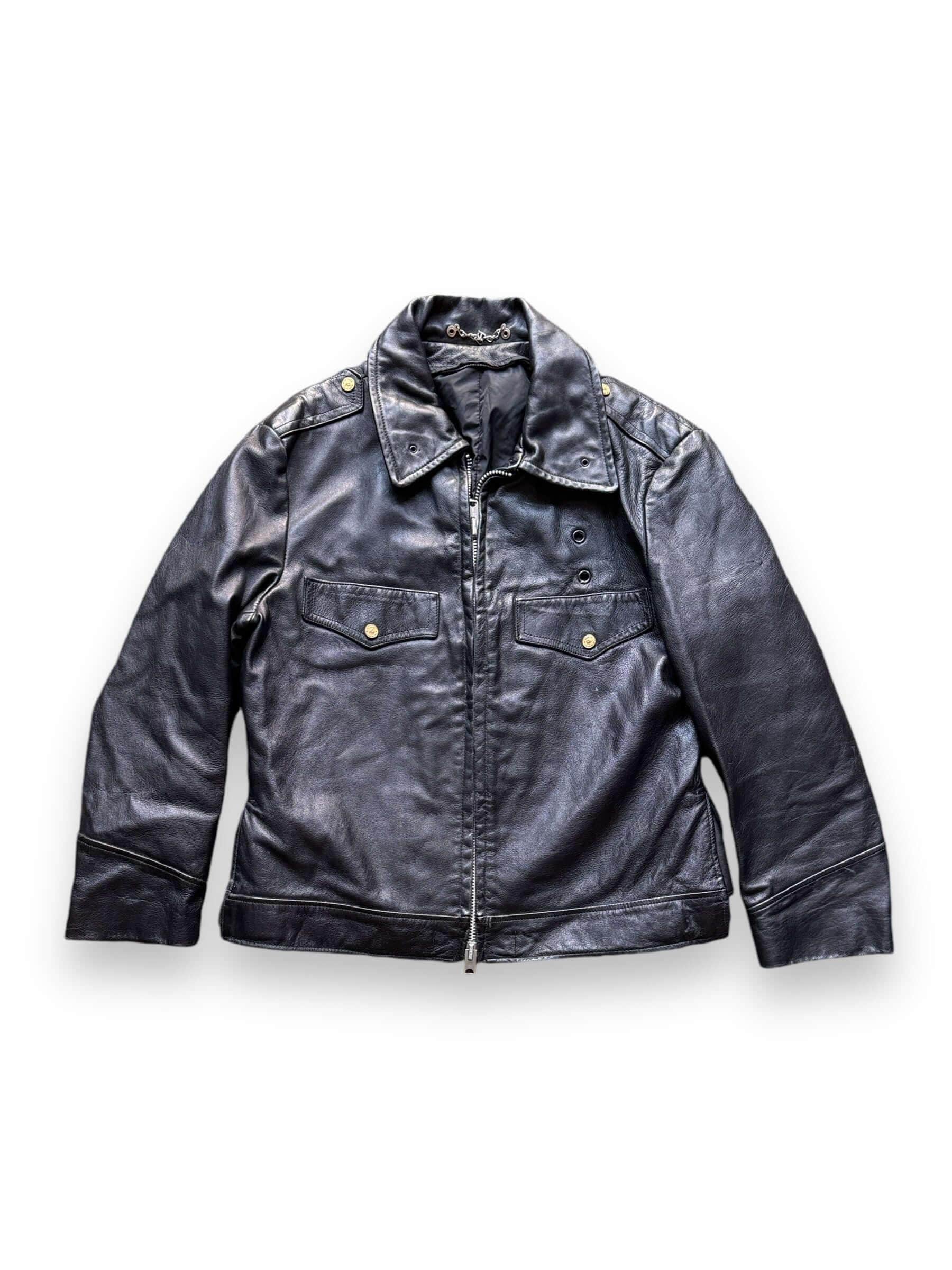 Vintage Horsehide Police Jacket SZ 46 - Etsy