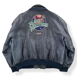 Planet Hollywood Leather Jacket - Etsy