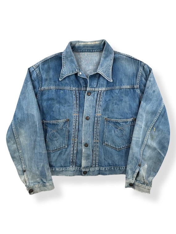 Vintage Montgomery Ward Pleated Denim Jacket SZ L - Etsy Israel