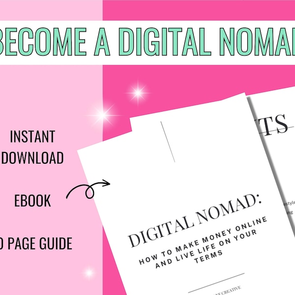 Become a digital nomad remote work guide to making money online freelancing get into e-commerce guide digital products work-life balance