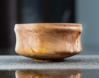 Handgedrechselte gealterte harte Maple hölzerne Schüssel