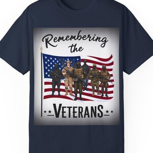 Veterans Tribute Unisex T-shirt, Remember All Veterans Shirt, Military Memorial Tee, Patriotic Salute Apparel, Veteran Support Top, US Flag