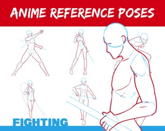 Anime Fight Pose Reference