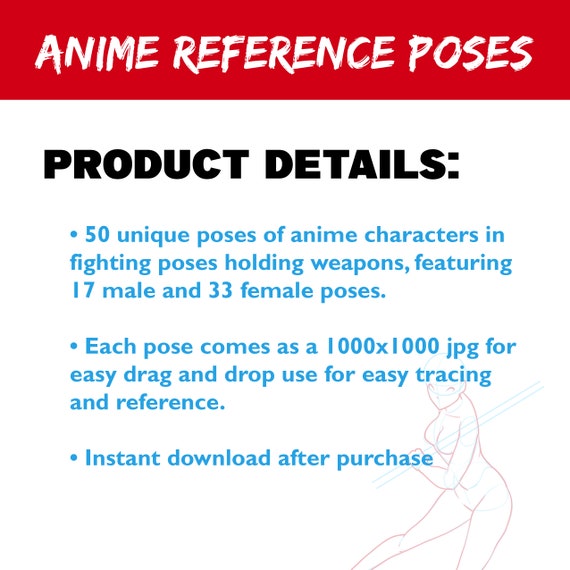 Fighting Anime Poses 50 guías de referencia de dibujo -  México
