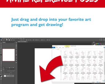 Action Anime Poses 50 Dynamic Drawing Reference Guides 