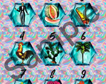 Loteria board per uso digitale