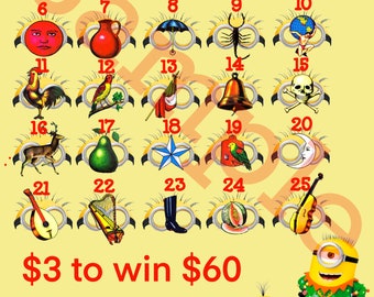 Loteria Board for Digital Use