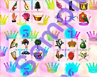 Loteria board per uso digitale