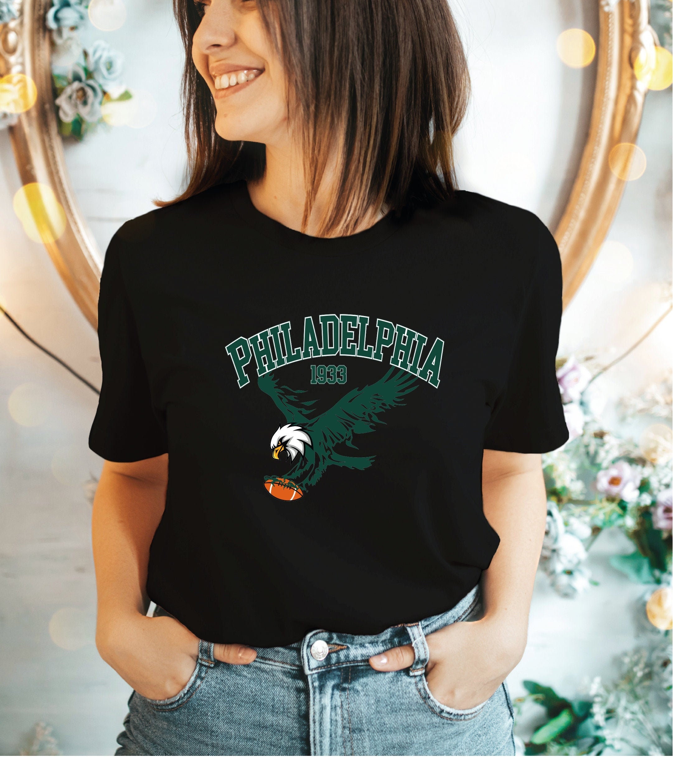 Discover Philadelphia Football Shirt , Eagles Football T Shirt, Philadelphia Football Back Printed Family Shirt