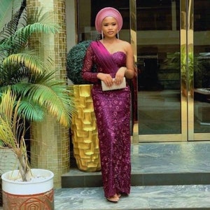 Purple Aso Ebi 