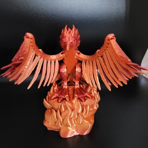 Flexi Phoenix bird 3d printed model