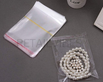 4x5 Clear Self Adhesive Bags: Jewelry, Candy, & Gift Packaging