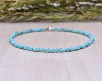 Incredibile braccialetto in argento 925 con pietre preziose Larimar