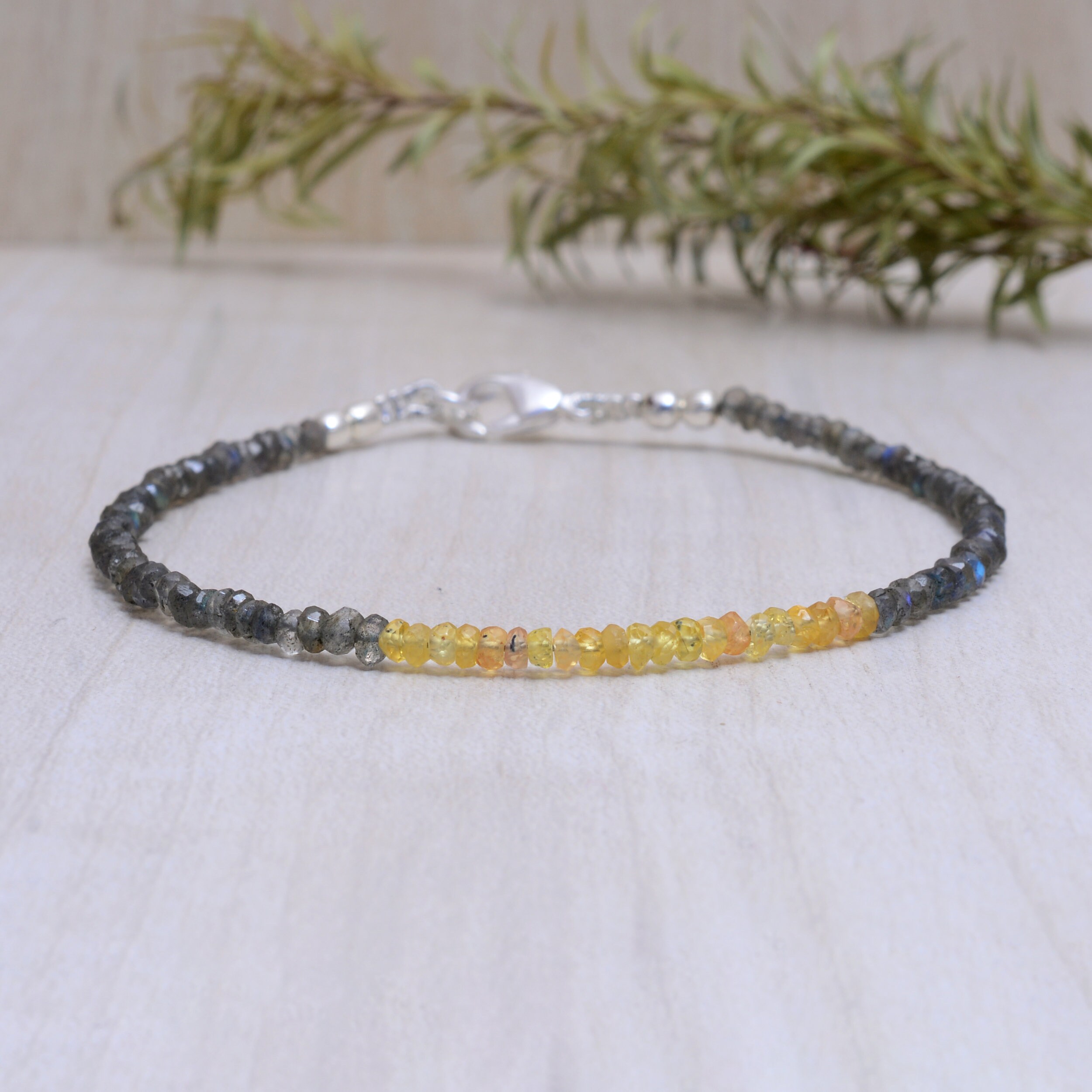 Yellow sapphire bracelet deals
