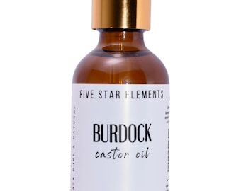 Aceite de ricino y bardana