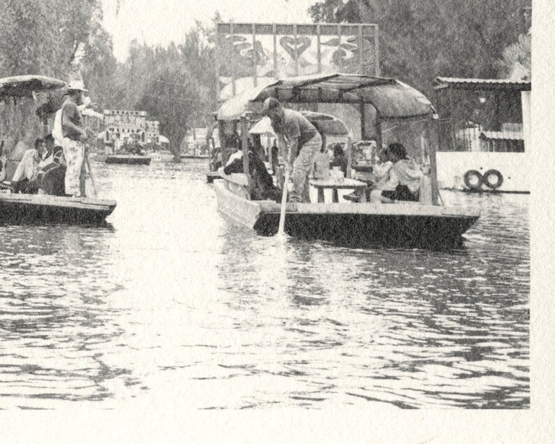 Trajineras en Xochimilco Limited Edition 8x10 FB Silver Gelatin Print image 4